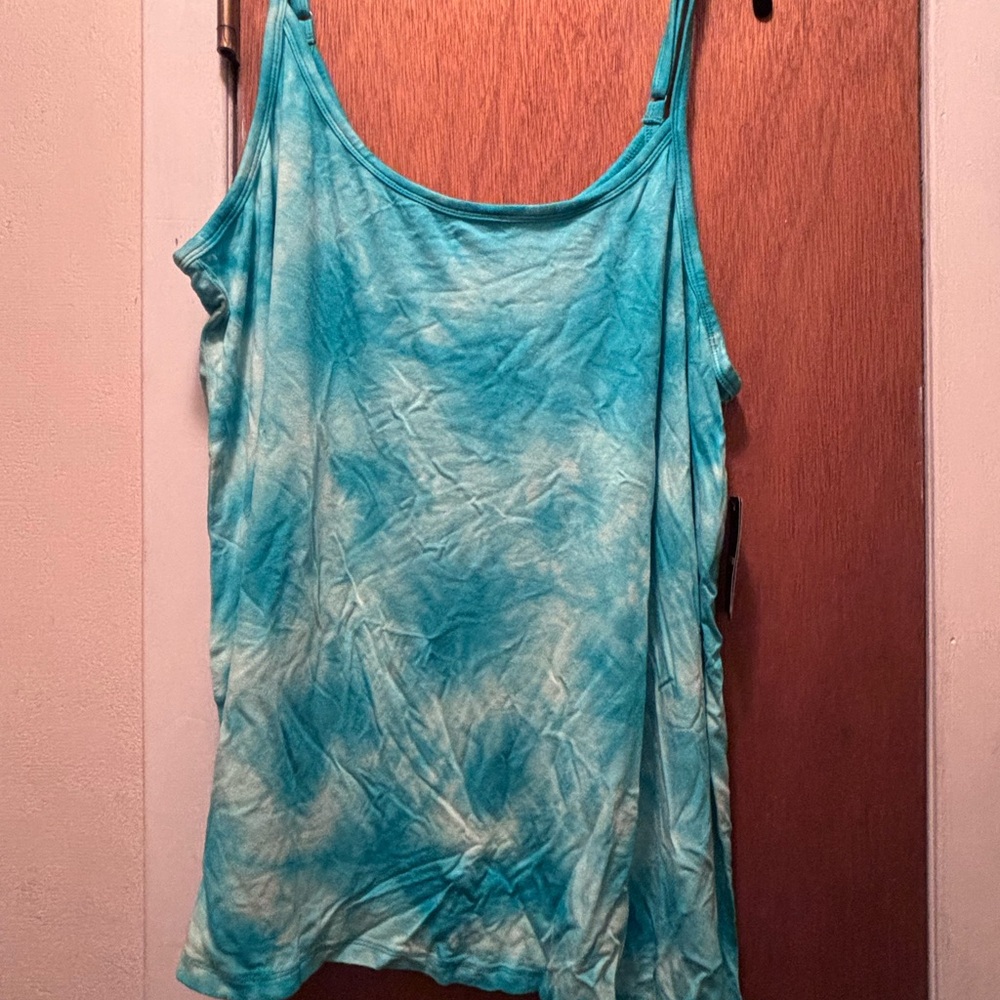 Torrid Blue Sleeveless Tie-Dye Camisole